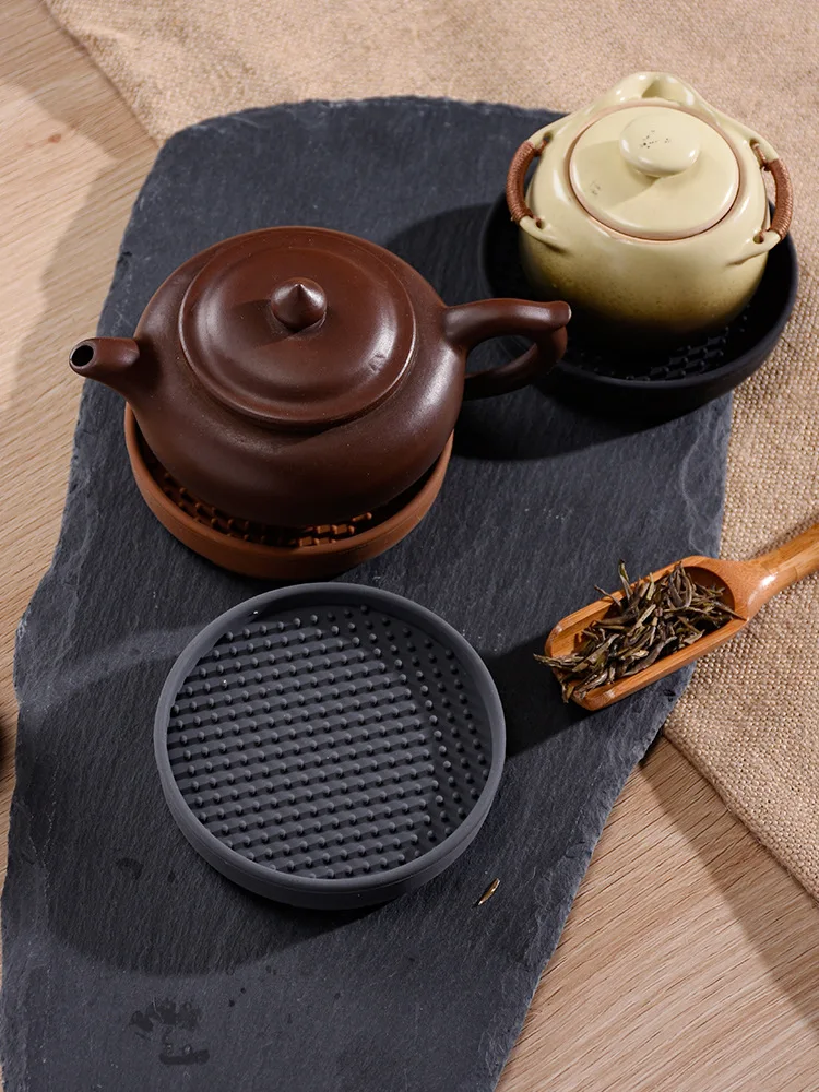 

Silicone cup mat tea set mat teacup mat heat proof mat non-slip tea mat tea leak pot holder