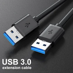Extra Long USB 3.0 Extension Cable USB A Male To Male High Speed Data Transfer Cord for Radiator Keyboard Hard Disk Extender
