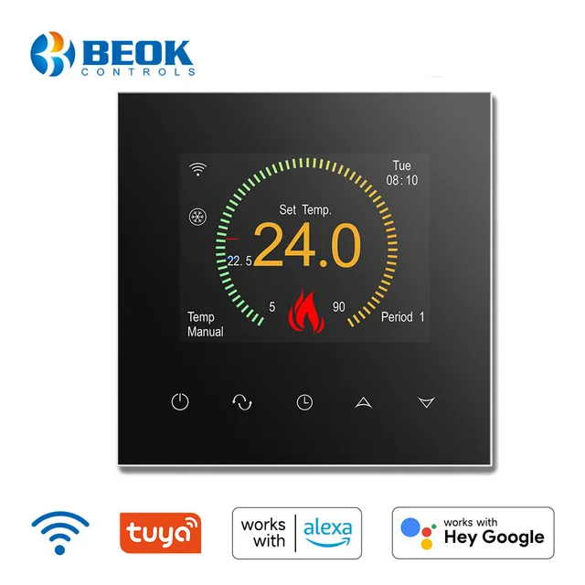 Beok Tuya Wifi Termosztát Intelligens Otthoni Termoregulátor Meleg ...