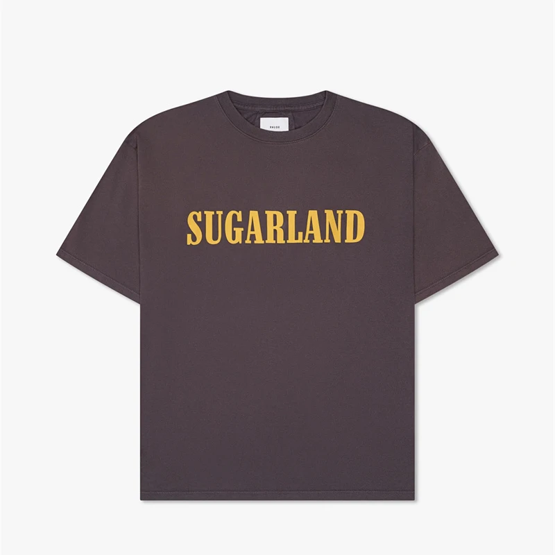 

Минималистичная футболка с рисунком ревеня из 100% чистого хлопка, 1:1, Винтажная футболка с коротким рукавом