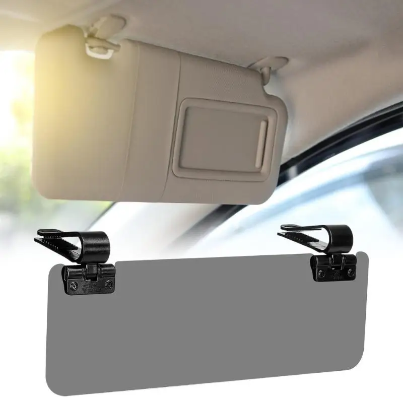02DE Filtro luce anteriore per pannello parasole auto, estensione colorata a clip con angolo regolabile e ampia copertura per - immagine 4