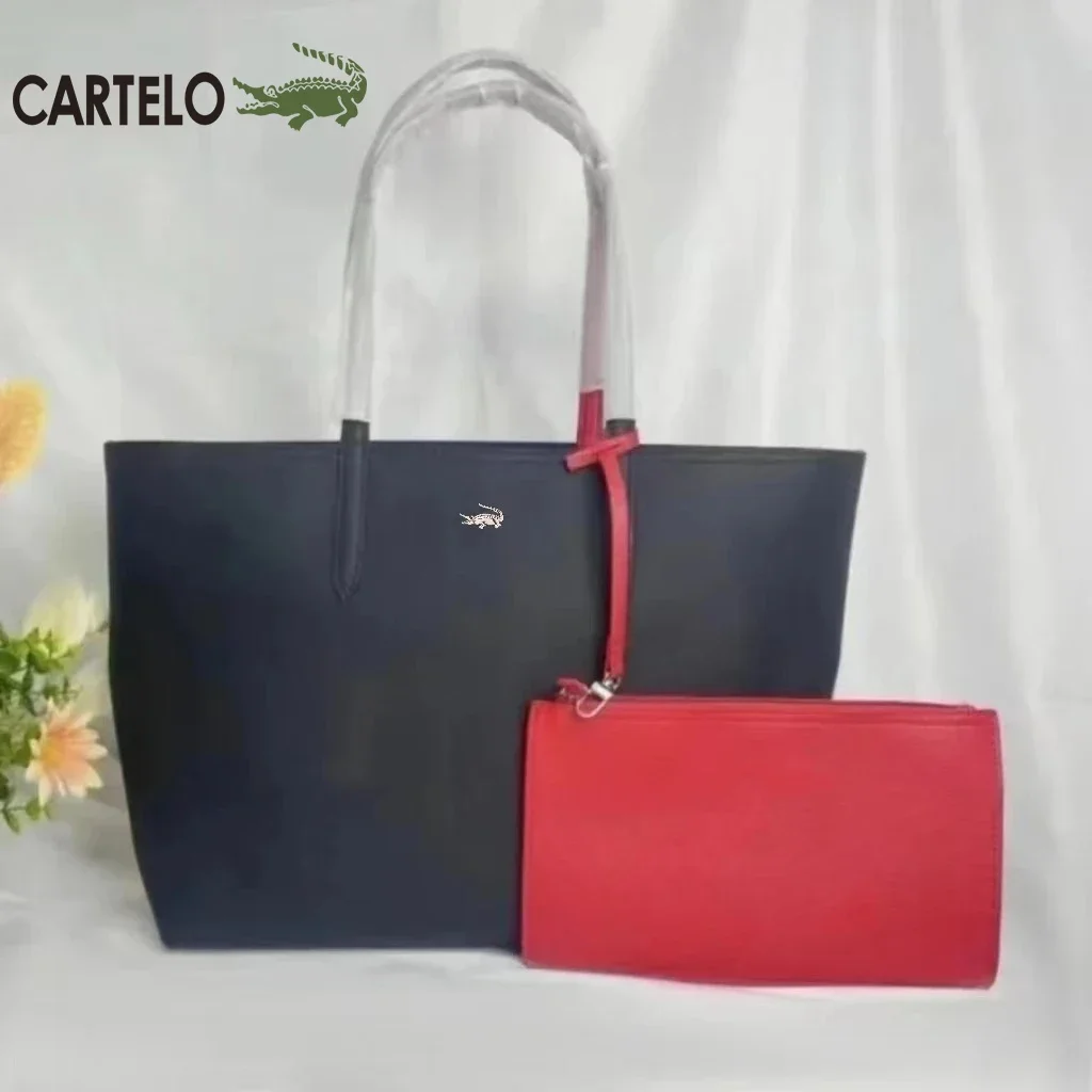 

CARTELO Tote Bag Fashion PVC Totes Letters Flower Portable Beach Shoulder Shopping Casual Beach Bag Large Capacity Handbag 2024