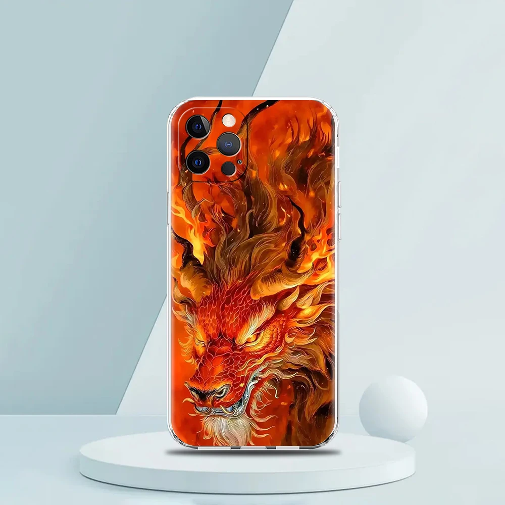 China dragon Handy hülle für iPhone 16 15 14 13 12 Pro Max transparent weich für iPhone 11 Pro Max 7 8 plus xs xr Silikon hülle Tasche – Detail 5