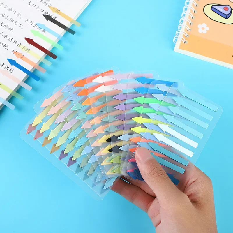 2400 Sheets Transparentes Sticky Notes Self-Adhesive Annotation Read Books Bookmarks Tabs Notepad Aesthetic Stationery 2
