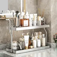 Washing Table Kitchen Seasoning Rack Cosmetic Storage Rack Punch-free Desktop Storage Rack Acrylic Multi-layer Storage 1