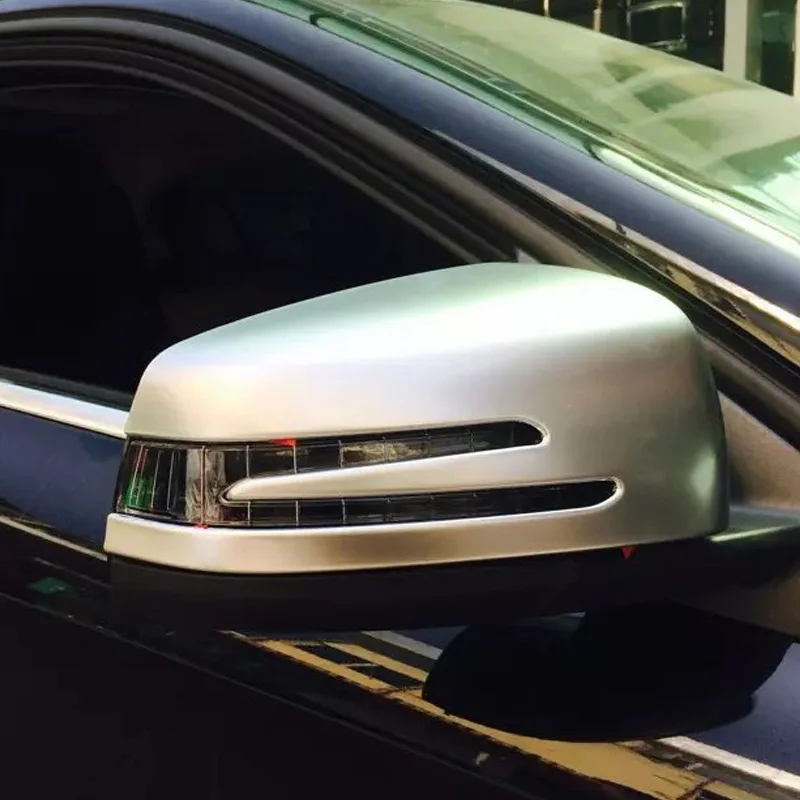 자동차 크롬 실버 블랙 탄소 섬유 사이드 백미러 커버 트림, 메르세데스-벤츠 GLA-클래스 X156 2014-2018 GLA 250 GLA 260