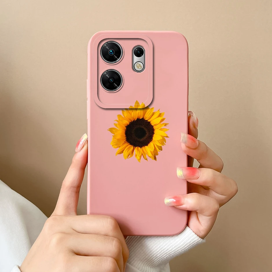 Liquid Silicone Soft Phone Cover - Funny Sweet Girl Cat Design, Ultrathin Protective Case