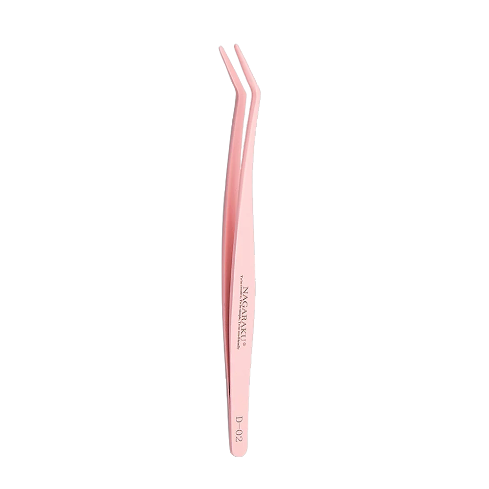 AGARAKU Lash Cluster Tweezers DIY Lashes Pink Tweezer Volume False Eyelash Extensions Lash Applicator Makeup Tools 4
