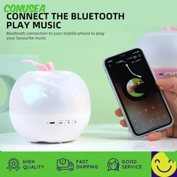 Magic rotating projection night light Bluetooth audio music box USB charging three-color magic star light
