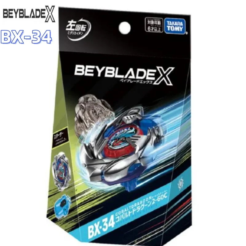 

TAKARA TOMY BEYBLADE BX-34 Cobalt Dragoon 2-60C ,Beyblade BX-34 X Starter новый в наличии