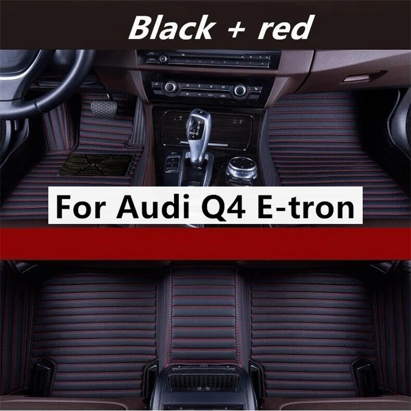 Tappetini Per Auto Personalizzati A Grana Trasversale Per Audi Q4 E-Tron 2022 2023 Q5 E-Tron Q5 Accessori Interni Sportivi