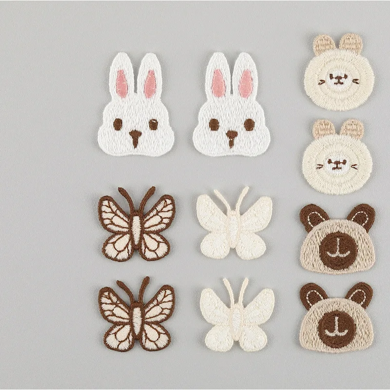 

Kawaii Cartoon Animals Шерстяные аппликации для детской одежды, шляпы, обуви, аксессуары для шитья нашивок, декор заколок для волос своими руками