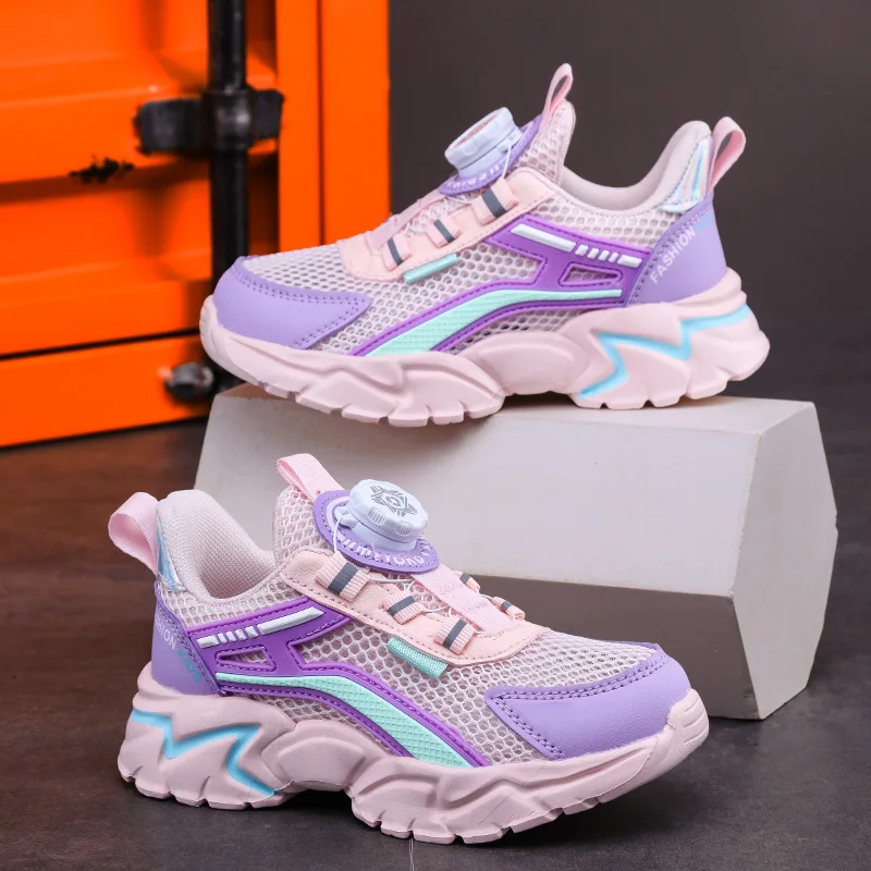 New Children Sports Shoes Boy Sneaker Black Mesh Summer Breathable Kids Casual Shoes Boy Running Tennis Running Sneaker 6