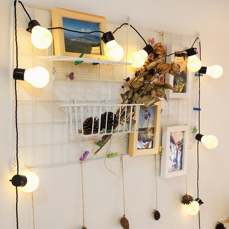 

LED String Lights Christmas Garland Street Lamp Garden New Year Party Holiday Wedding Decoration Outdoor G50 Bulb String Lights