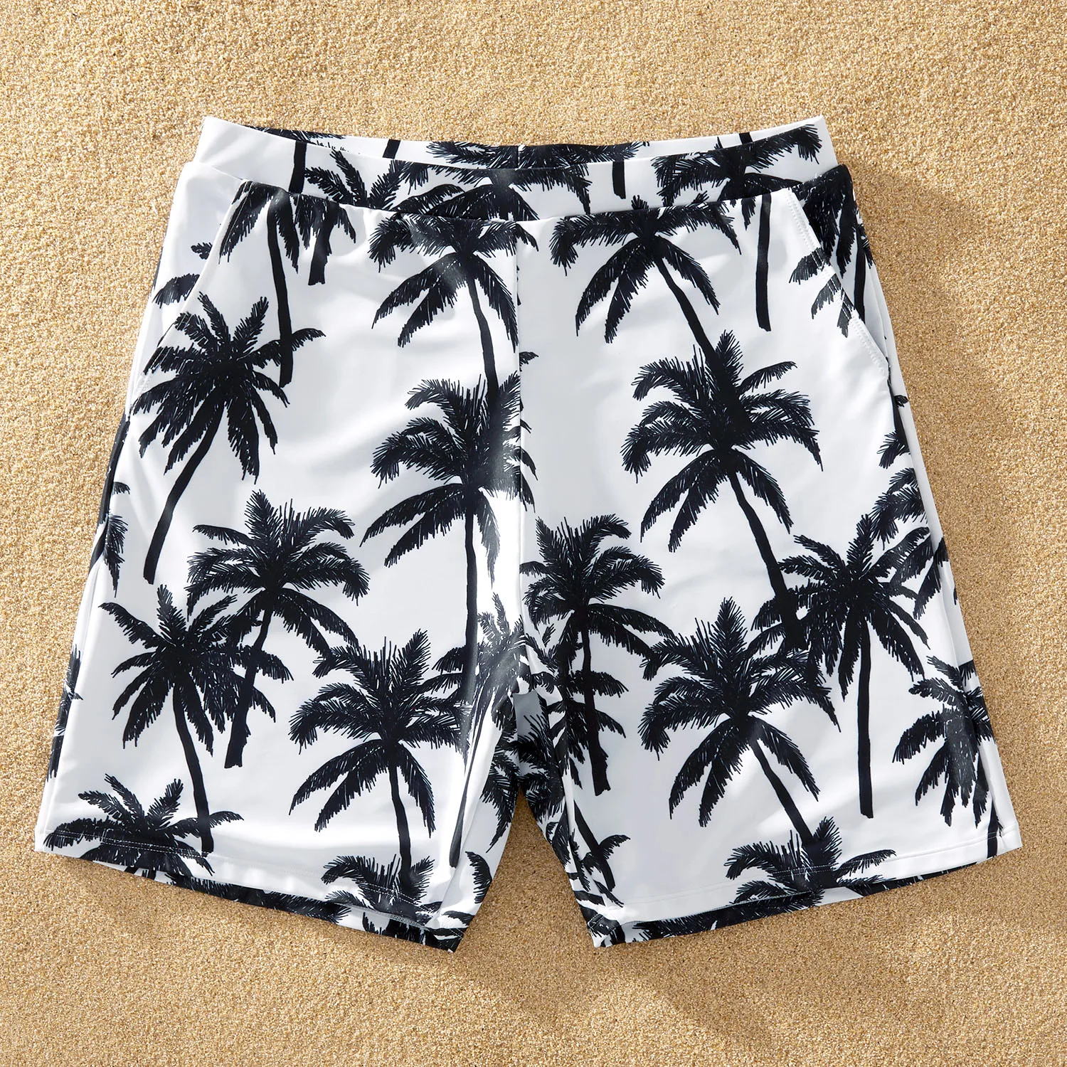 PatPat Family Look Swimwears Coconut Tree Print One-piece Couple Look 4