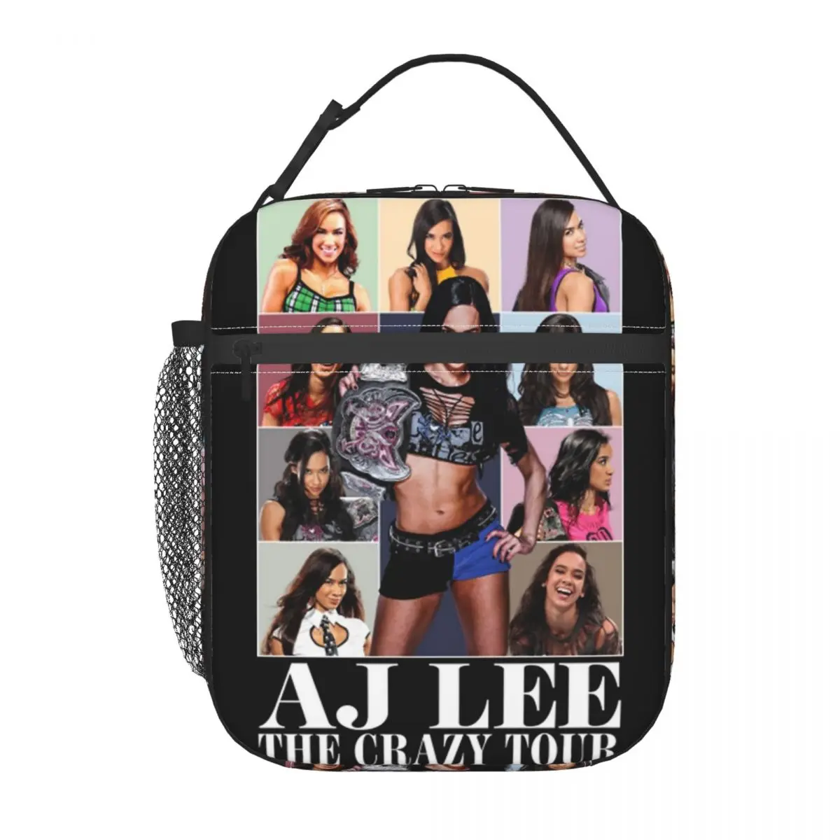 AJ Lee The Crazy Tour 절연 점심 가방 열 가방 재사용 가능한 대용량 토트 도시락 상자 남성 여성 학교 피크닉