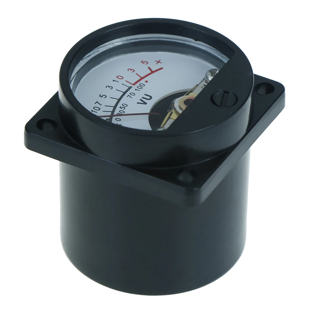 1PC Durable 500UA Panel VU DC/AC 6~12V Bulb Warm Back Light Recording Level Amp Meter