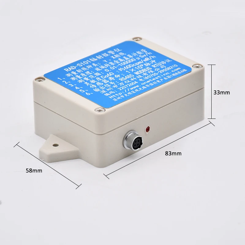 RAD-S101 series nuclear radiation sensor RS485 output glass Geiger counter X beta gamma ray radiation probe