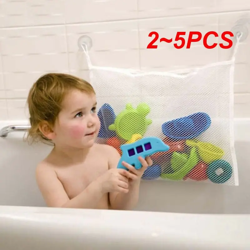 Eco-Friendly Baby Bath Bathtub Toy Mesh Storage Bag Suction Cup Mesh Bag Kinds Shower Toy Storage Organizer