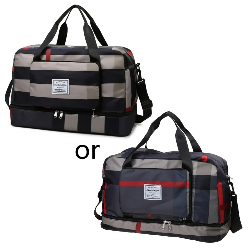 

2023 New Foldable Sport Bag Unisex Dry Wet Separation Fitness Shoulder Bag with Shoes Compartment Yoga Gym Tote Large Capacity