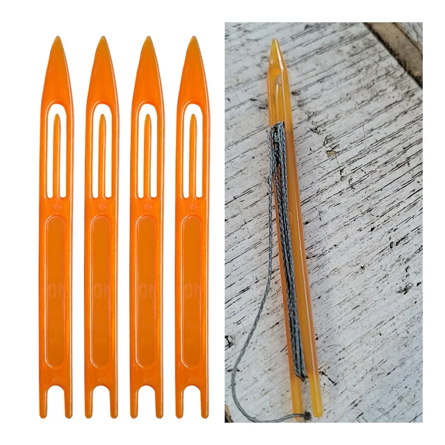 3pcs Random color Fishing net shuttle Plastic weaving shuttle Mesh needle establishment mending Cast a net Fish cage tool 3pcs Random color Fishing net shuttle Plastic weaving shuttle Mesh needle establishment mending Cast a net Fish cage tool
