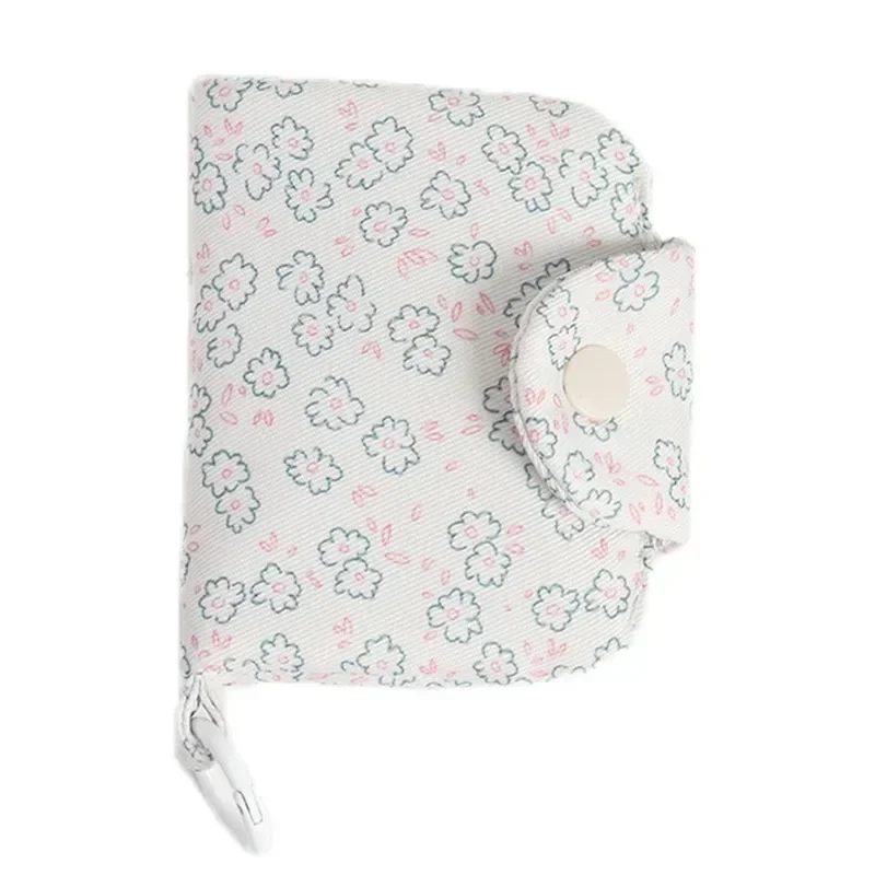 Cute Student Coin Purse Card Simplicity Floral Korean Fashion Wallet Card Holder for Girls Portable Cute Small Storage Bag 1 Pc coin purse coin wallet storage bag