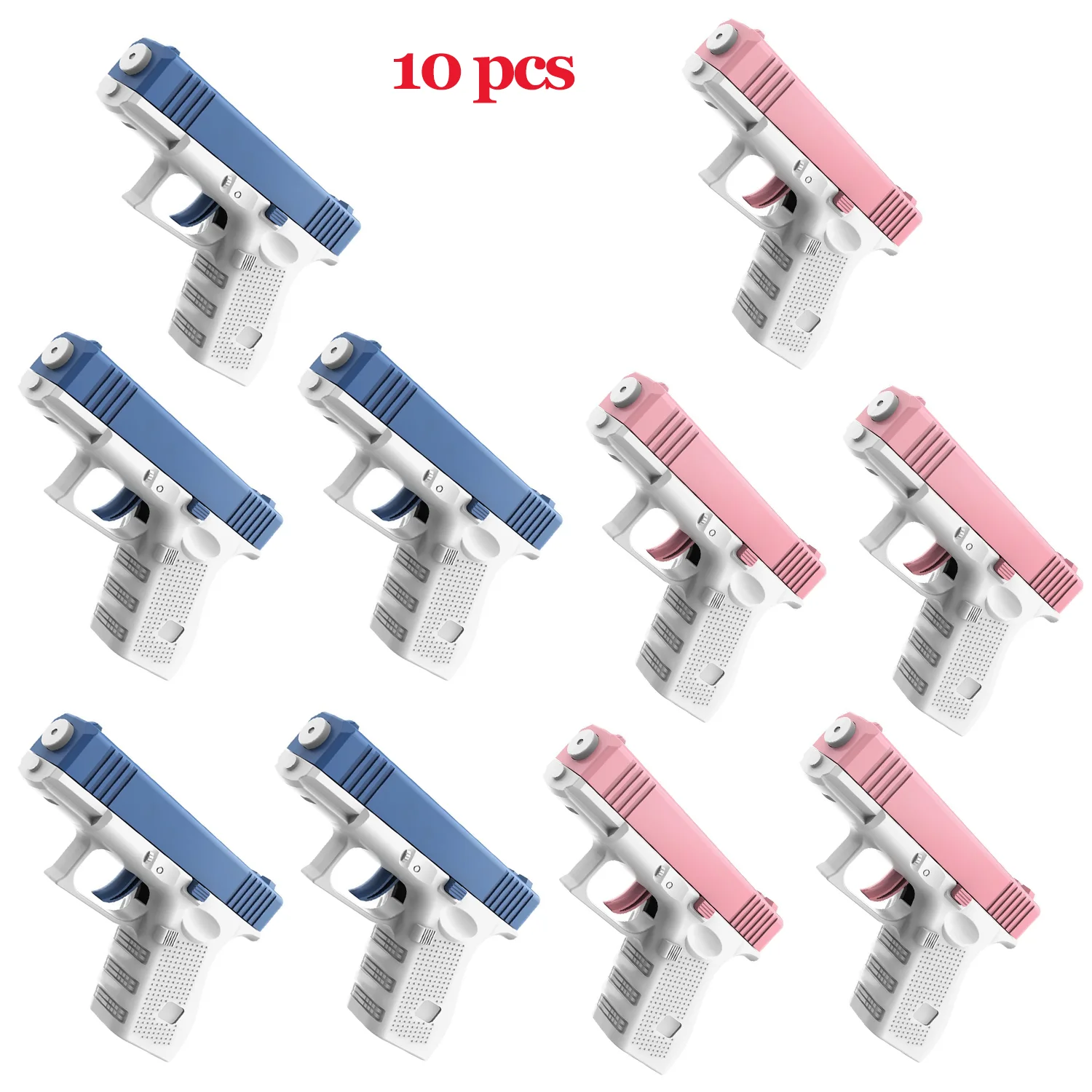 GOWKE 10PCS New Water Gun NON Electric  Pistol Shooting Toy Full Automatic Summer Beach Toy For Kids Children Boys Girls Adults 5