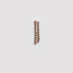Gold & Silver Metal Extension Chain for Jewelry Making - Versatile Necklace & Bracelet Crafting Accessory (Red Copper)