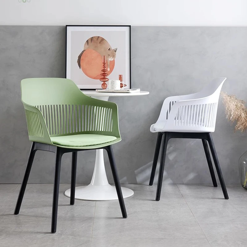 

Plastic Office Dining Chairs Kitchen Gaming Ergonomic Desk Dining Chairs Camping Luxury Modern Nordic Sillas Library Furniture