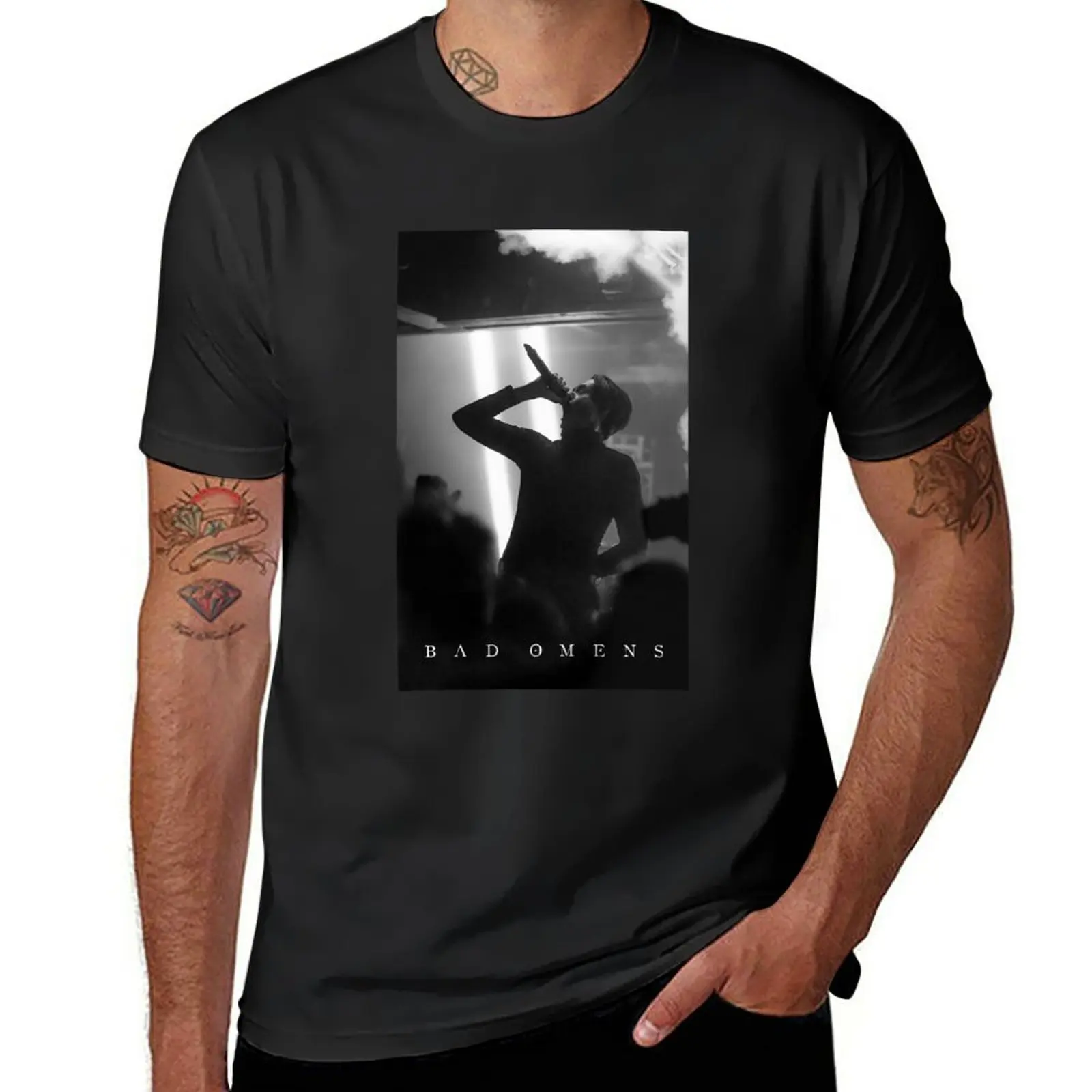 

Новая футболка с изображением плохого человека, милая одежда, летняя одежда, черная футболка, футболка, Мужская футболка