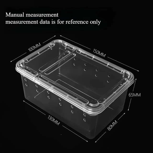 Transparent  Portable Reptile Insect Breeding Box Small Pet Observation Container Best Seller Spider Lizard Keeping Container 4