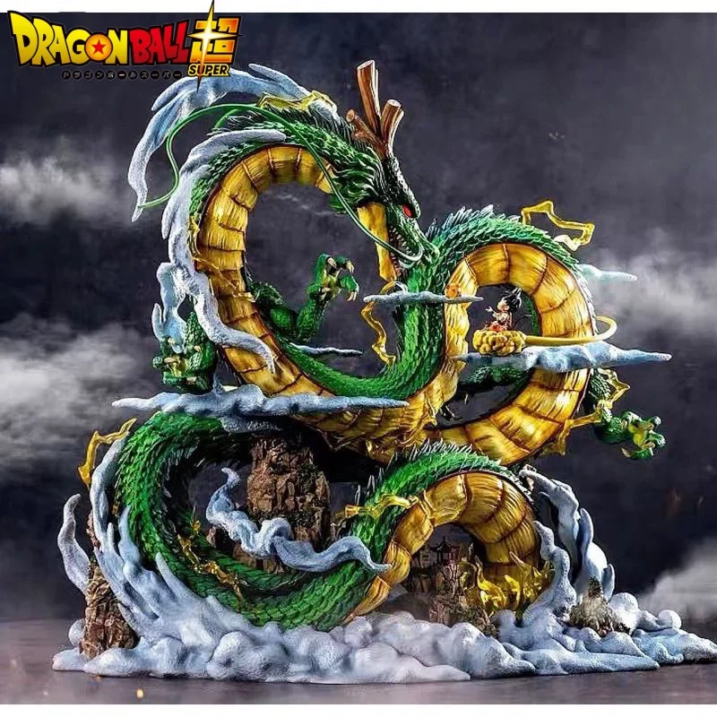 

22cm Dragon Ball Z Shenron And Son Goku Anime Figures Dbz Figurine Pvc Statue Model Doll Collection Decoration Ornament Toys Git