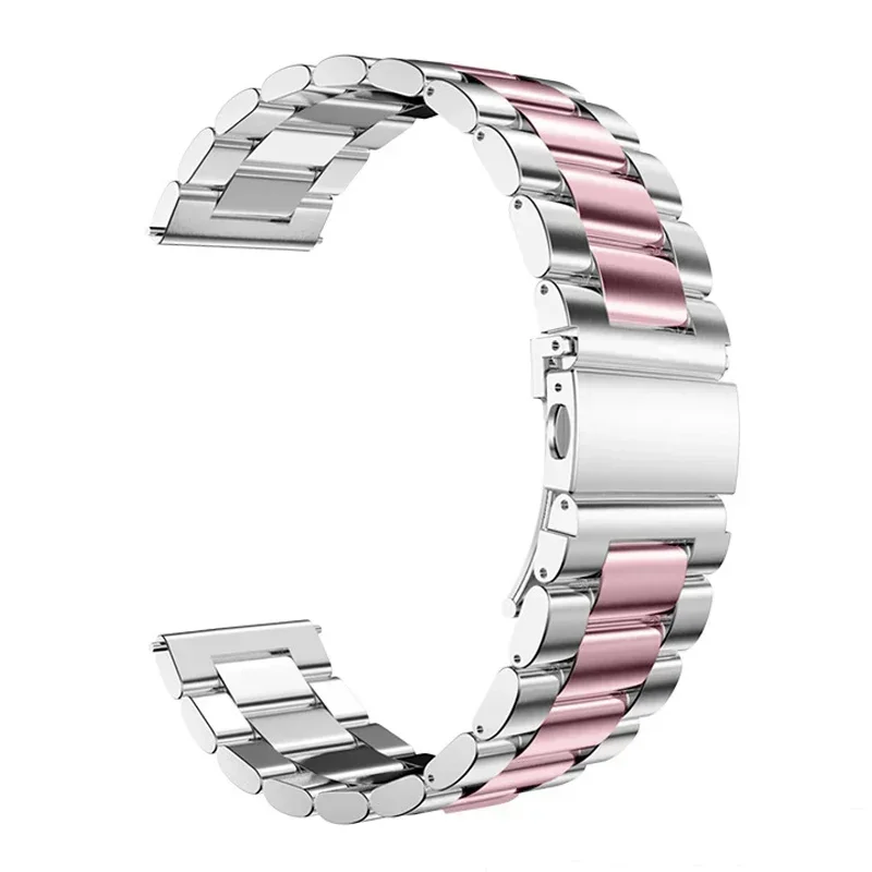 thumbnail image 1 of Correa de acero inoxidable para Samsung Galaxy Watch 7/FE/6/5 pro/4/Classic de 20 mm y 22 mm, correa de metal para Amazfit GTS-GTR-4-3-2e-mini, 1 of 5