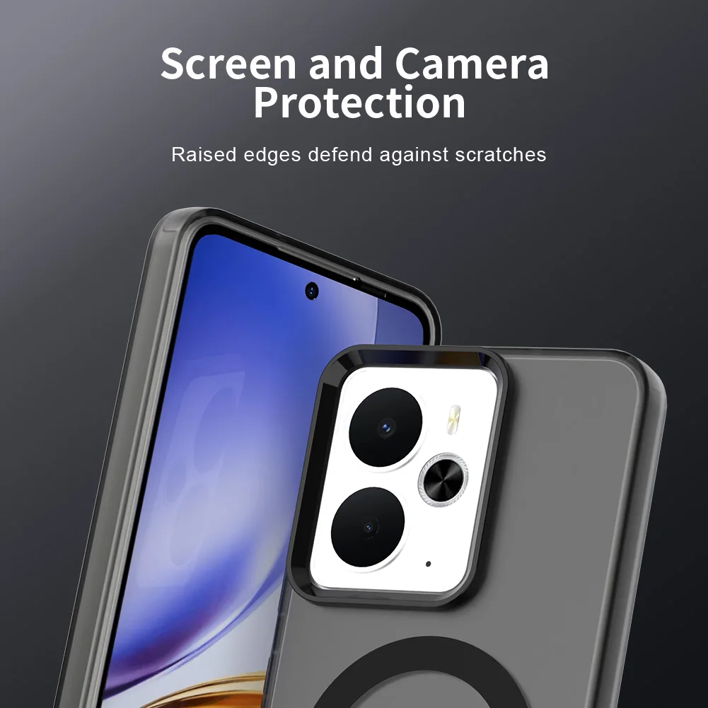 Magnetic Wireless Charging Case with Candy Colors and Transparent Back Shell