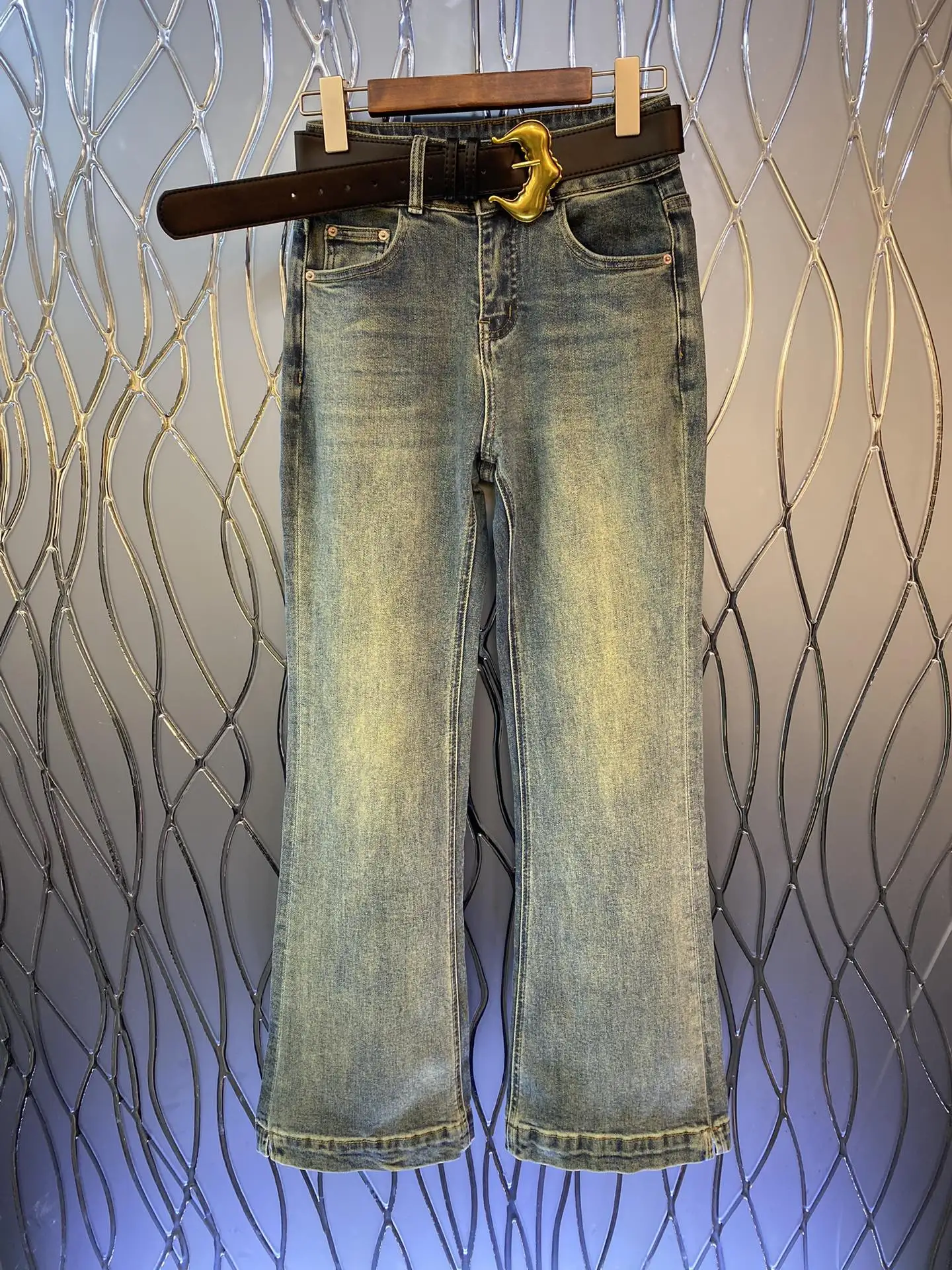 

2023 Autumn/Winter Fashion New Women's Clothing Belt Jeans 0912