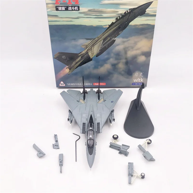 

Diecast 1/100 Scale US F-14D F14 VF-31cat Military Aircraft Model Collection Variable Wing Mode Interchangeable