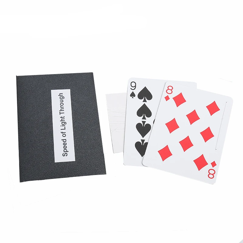 

Funny Speed of Light Through Magic Tricks Card Transport Magia Magician Close Up Street Illusions Gimmicks Mentalism Props Toy