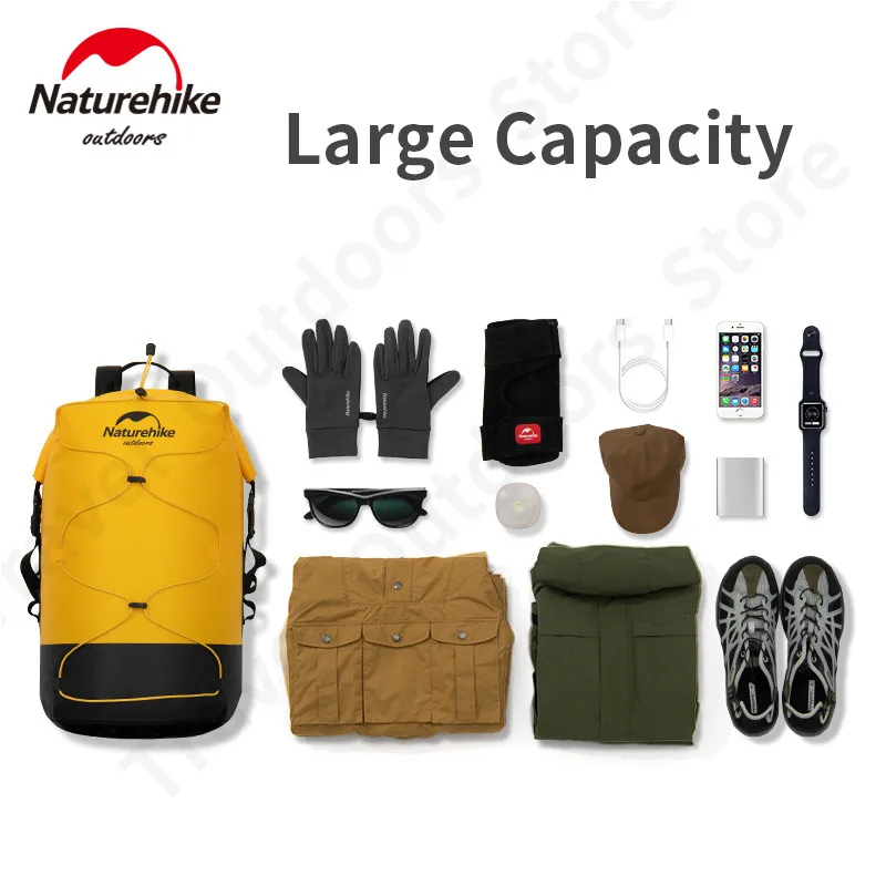 Waterproof Dry Bag Tactical Backpack Naturehike 20/30/40L For Outdoor Travel
