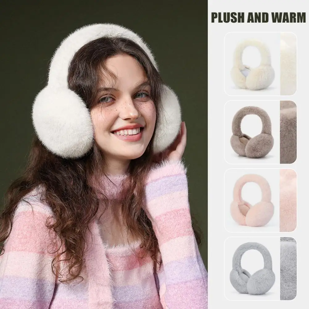 

Diameter Earmuffs Cozy Winter Earmuffs for Girls Women Soft Furry Ear Covers for Outdoor Warmth Cute Solid Color for Weather