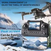 Kid Professional E88 Air Screen Control Drone Wide RC Dron HD 4K Camera Foldable Helicopter Aircraft Quadcopter Drone Gift Toys 2
