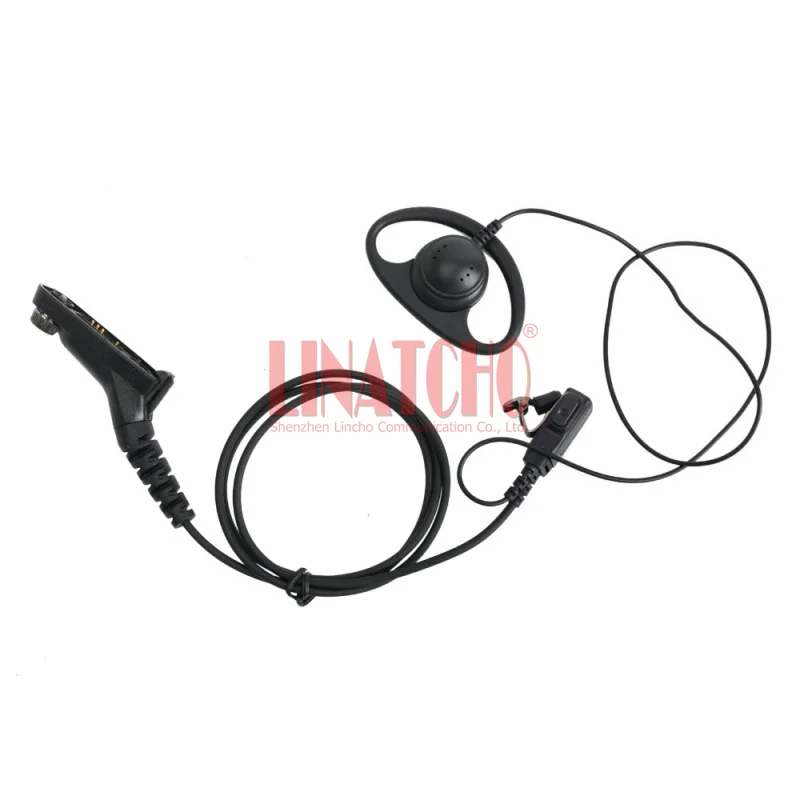 Flexible D-Ring Earphone Headset PTT Mic for XiR P8200 P8208 XPR6550 Walkie Talkie