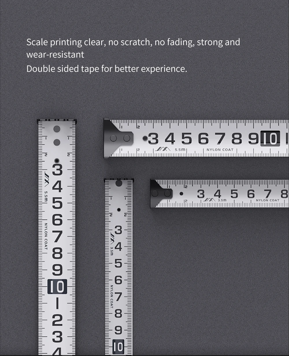 Xiaomi Jimihome Auto Self Lock Portable Measuring Tape Coated Tape Ruler 5.5M description image 5
