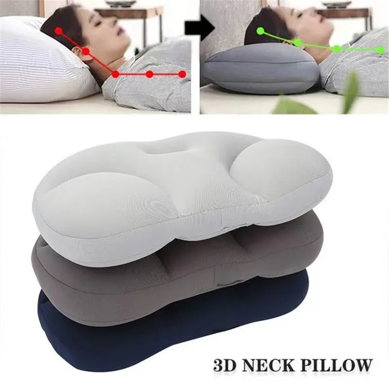 

All-round Sleep Pillow Soft Neck Support Egg Sleep Pillow Massage Bedding for Neck Pain Sleeping Back Cushion 3D Cloud