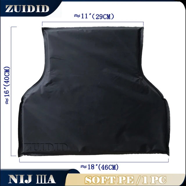 Bulletproof Plate Lightweight  Front Chest Or Back Protection Body Armor Inserts NIJIIIA UHMWPE Soft Armor Panel 1