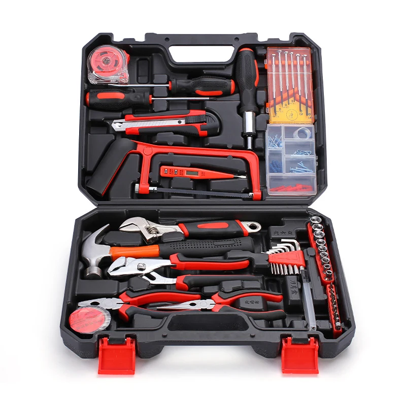Gowke 108 Pieces Household Tool Kit Hand Tool Set With Hammer Plier