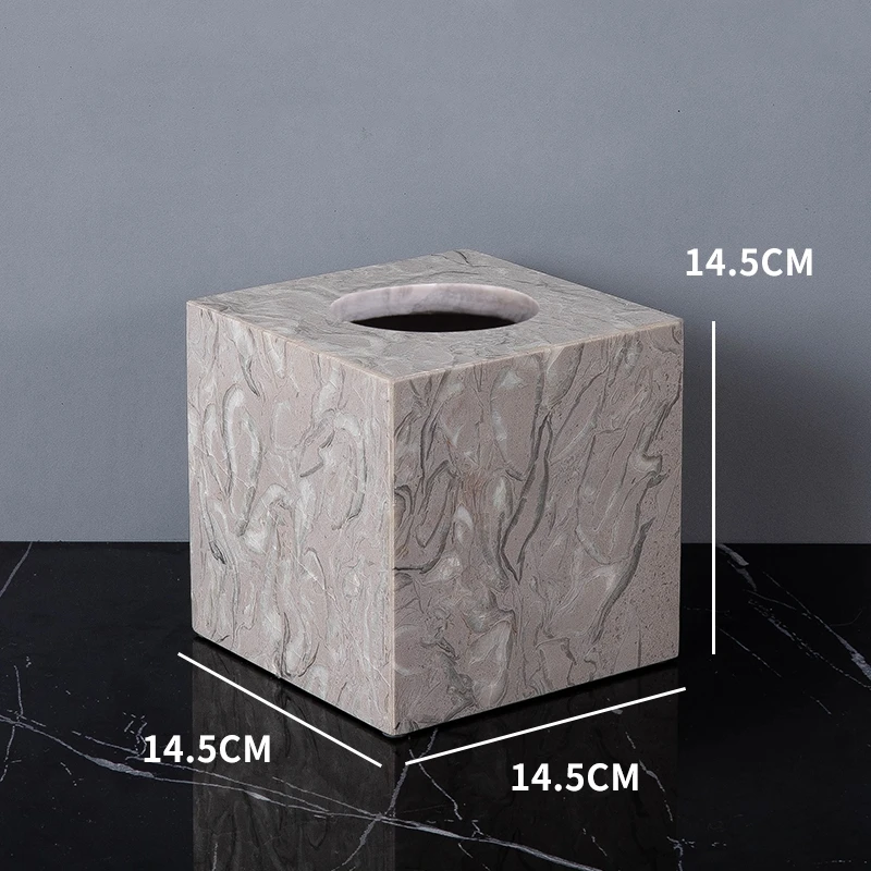 ⭐新品⭐トラバーチン　大理石　ティッシュケース　ティッシュボックス　スクエア トレイ｜トラバーチンティッシュケース - territory
