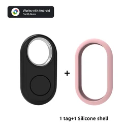 Smart Bluetooth GPS Tracker for Android - Global Positioning Anti - Lost Tag (Black pink)