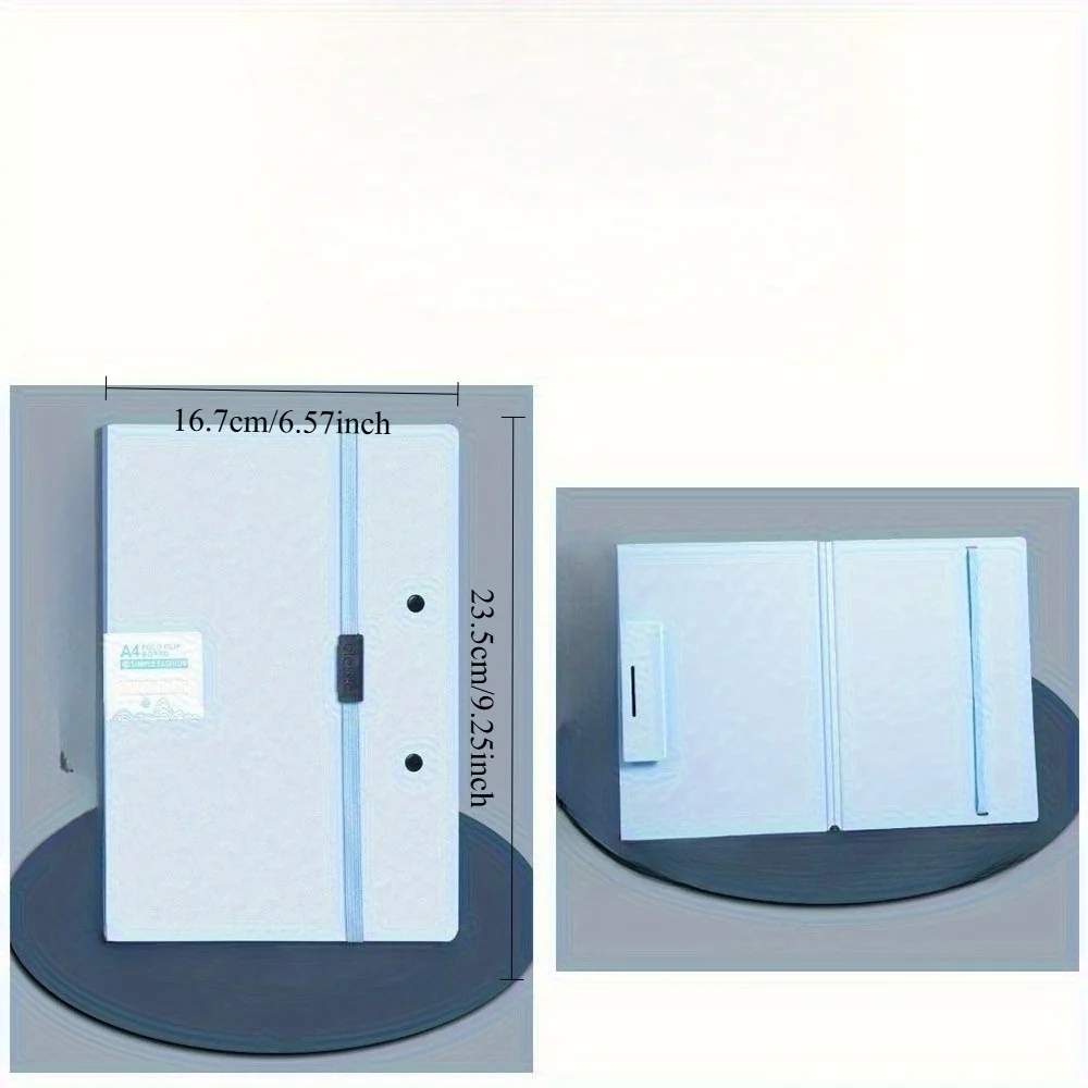 1 Foldable File Holder with Dual-Way Shoulder Strap, Document Organizer for Office/School Travel Use - Portatile Briefcase