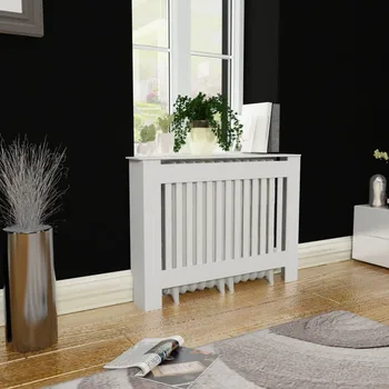 White Radiator Cover Cabinet 1