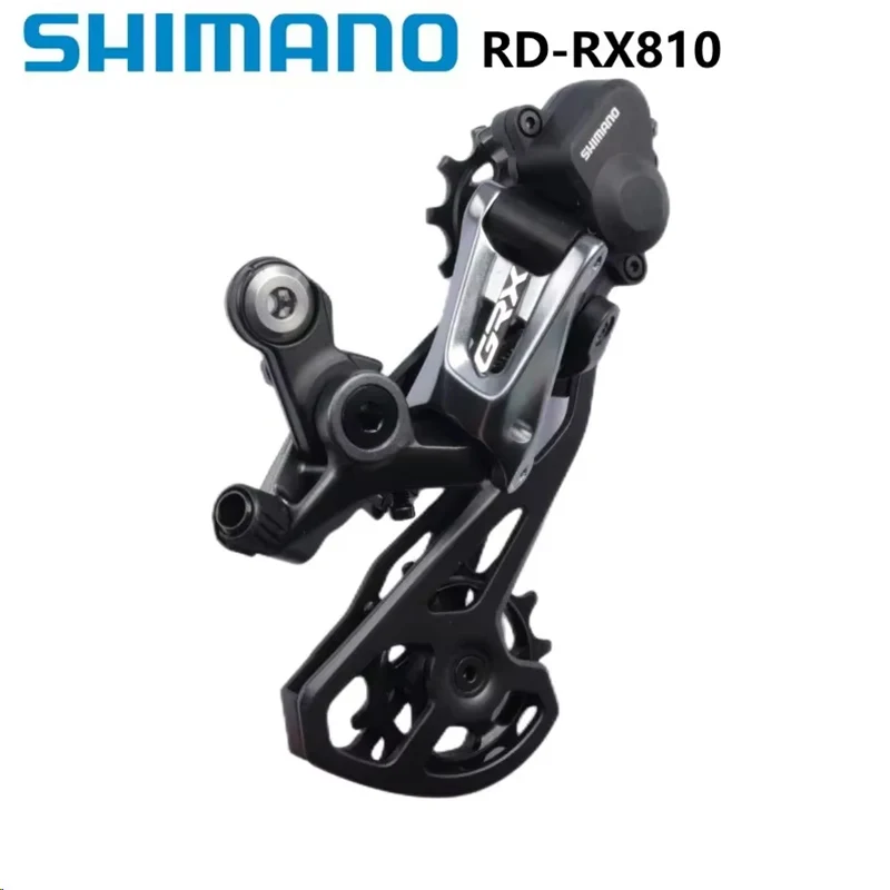 SHIMANO GRX リアディレイラー ブラック RD-RX810 Shimano GRX RD-RX810 Shadow RD+ Direct リアディレイラー, 黒